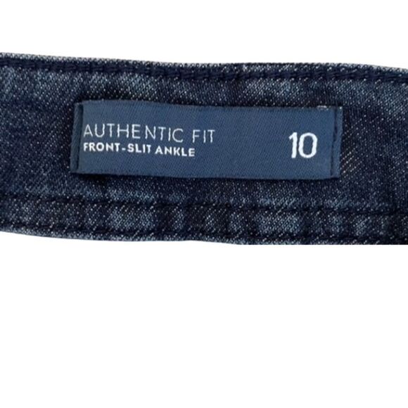 J. Jill Denim pants ~ size 10 ~ Authentic Fit ~ Front slit ankle - Picture 4 of 6